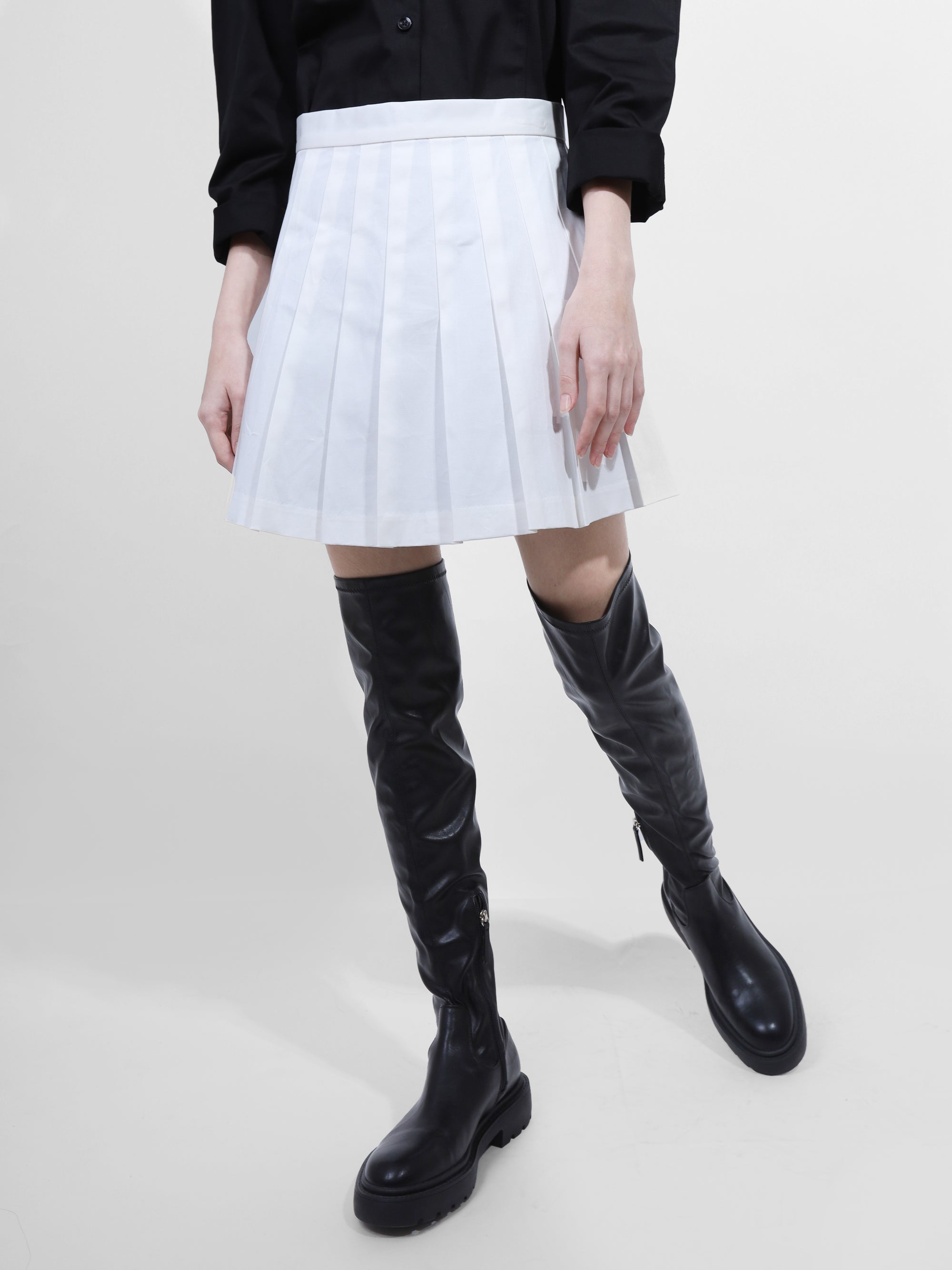PLEATED MINI SKIRT