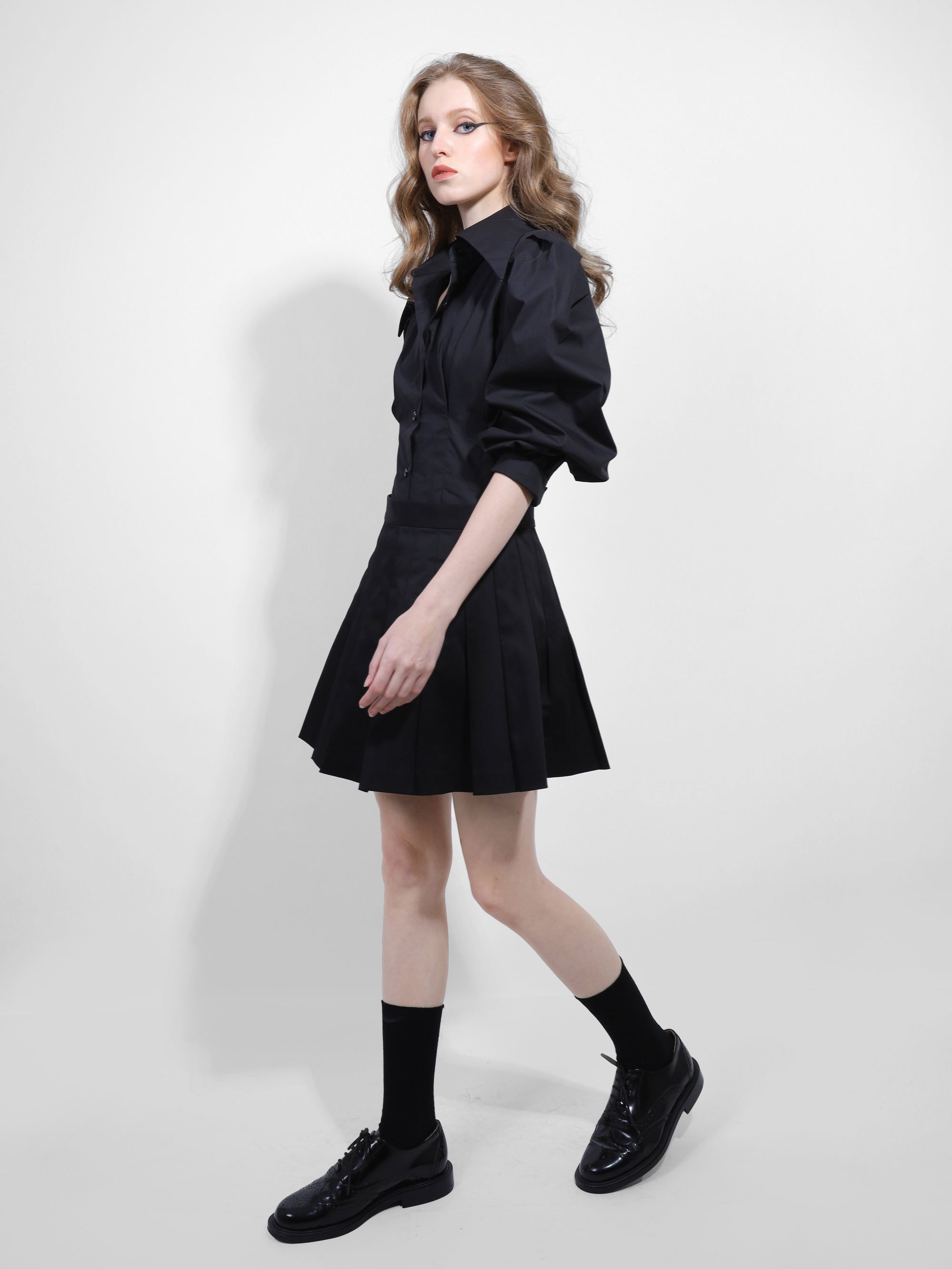 PLEATED MINI SKIRT