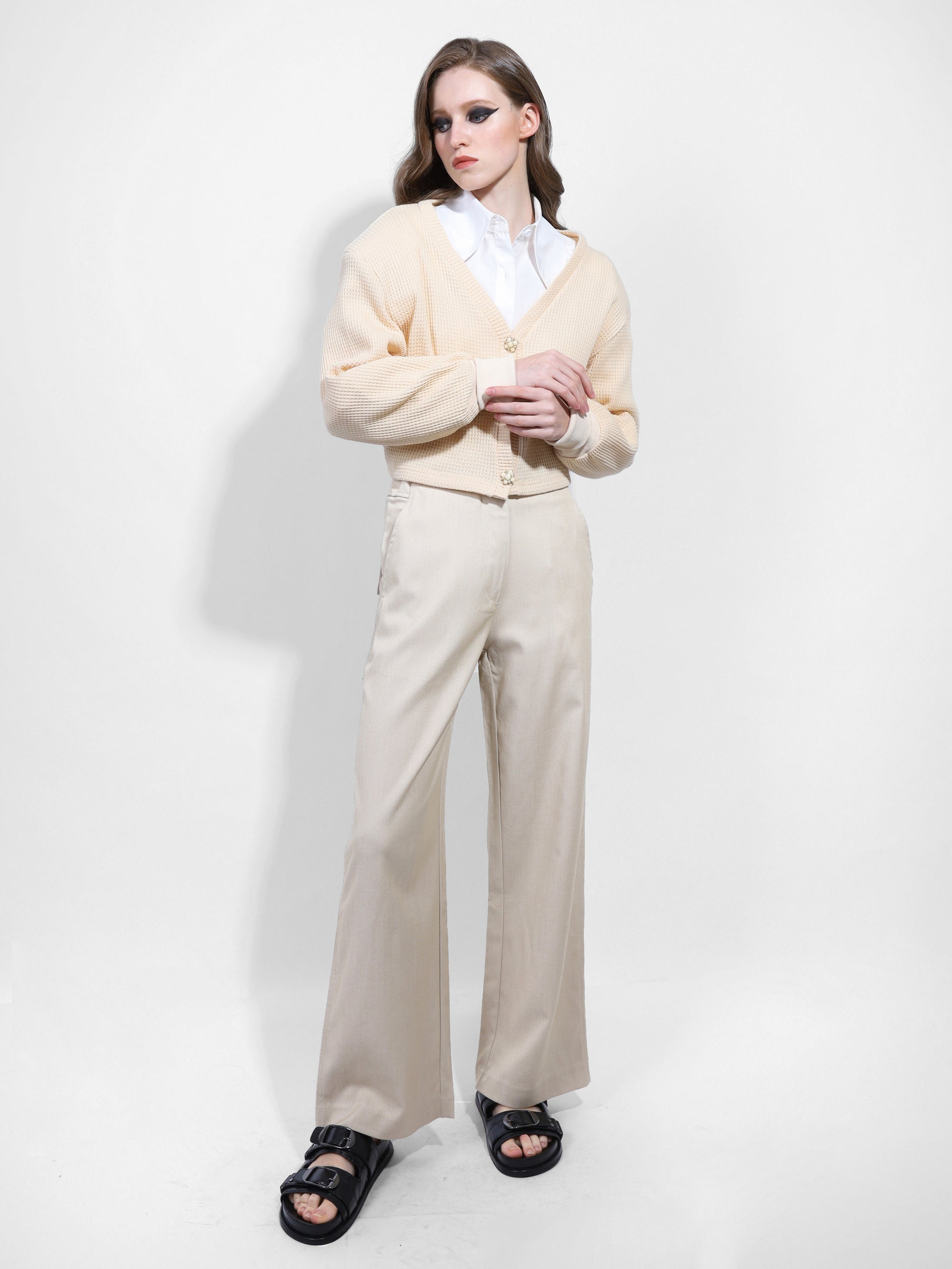 BACK POCKET RELAXED FIT TROUSERS