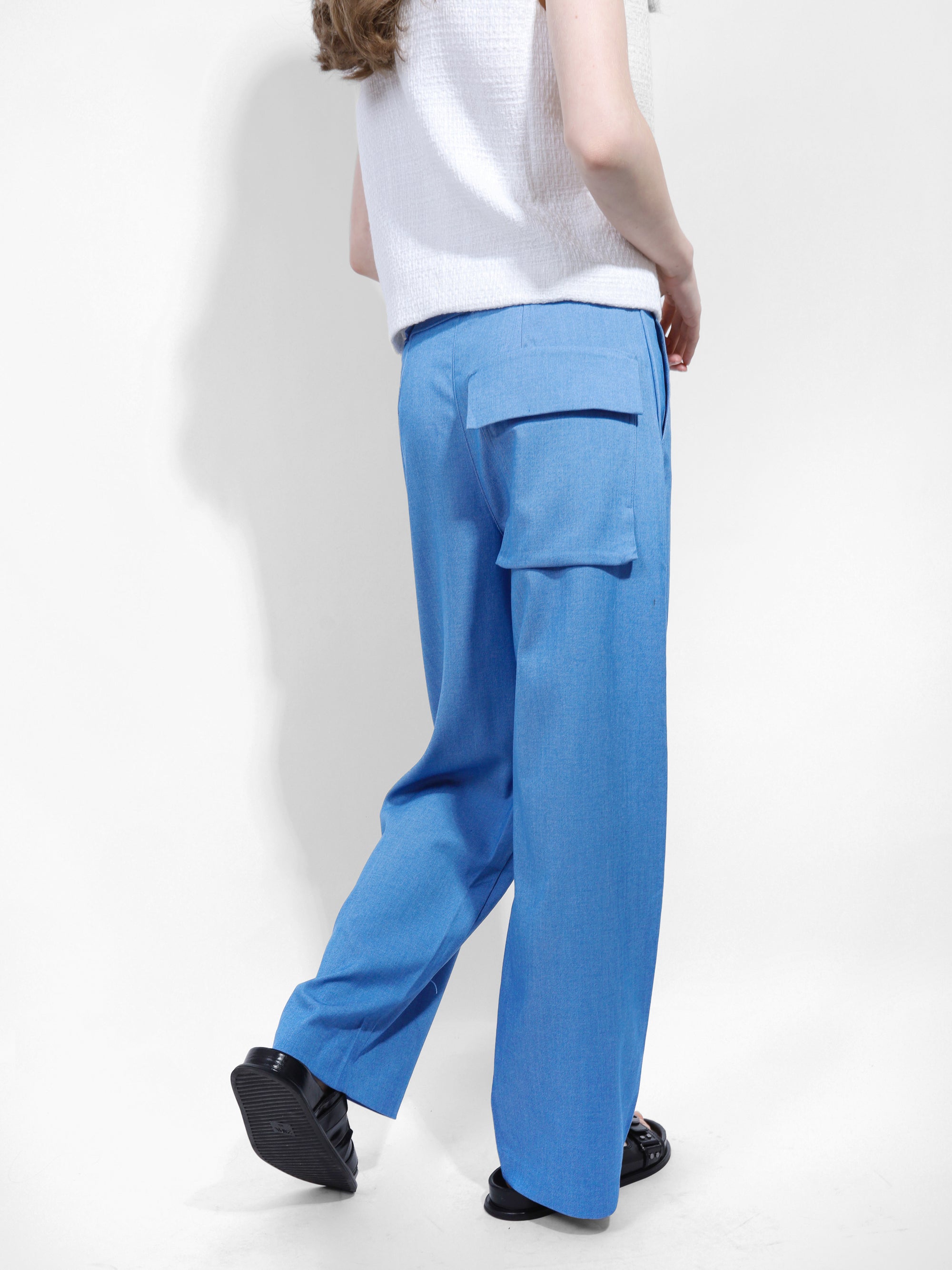 BACK POCKET RELAXED FIT TROUSERS