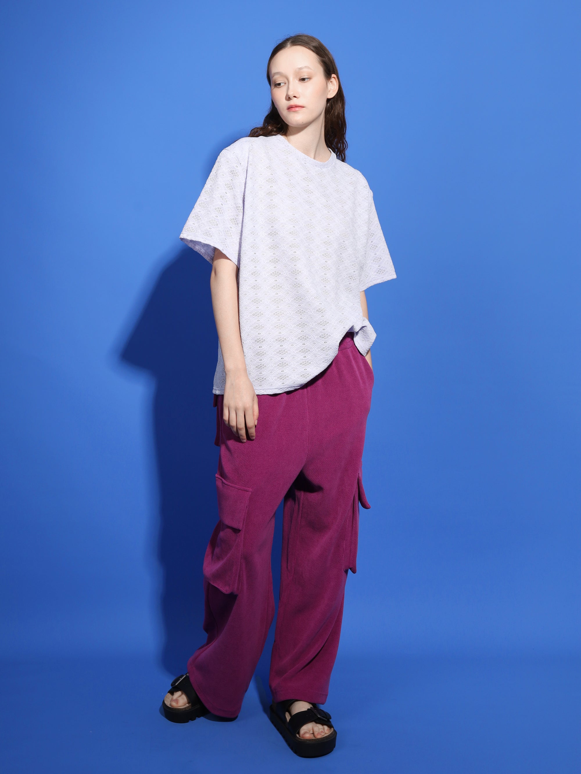 GUIPURE SHORT SLEEVE TOP