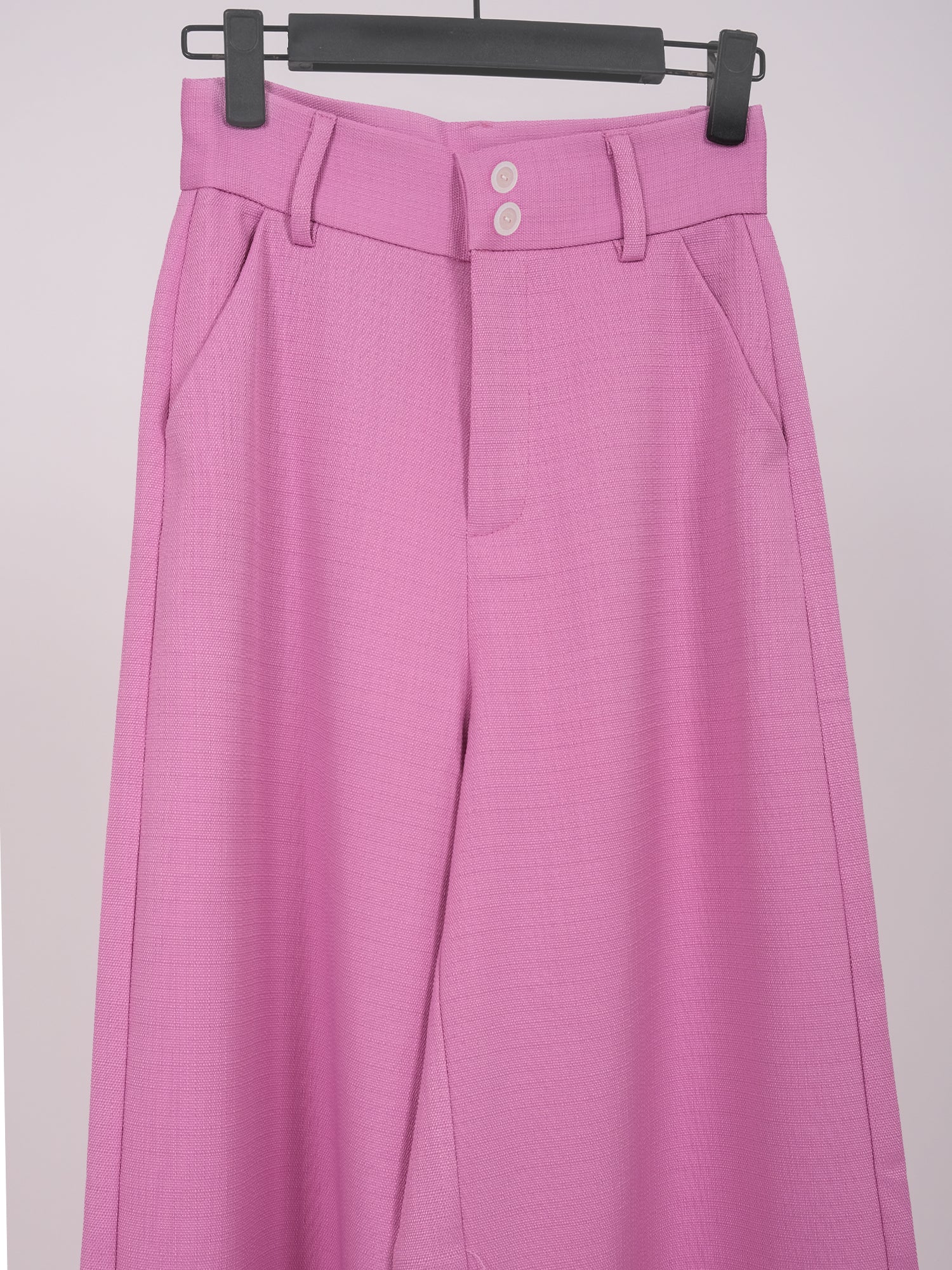 WIDE-LEG LINEN TROUSERS