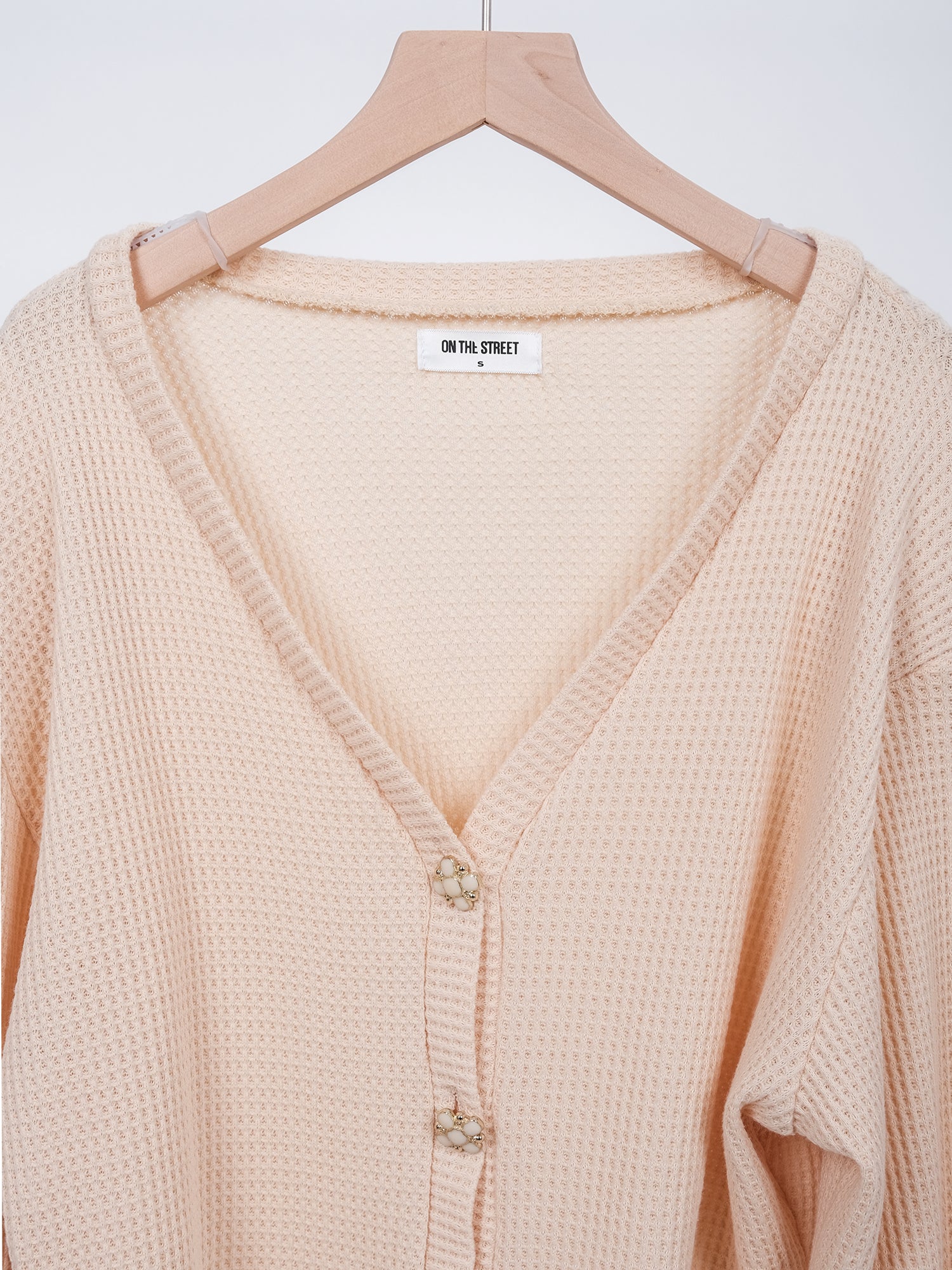 WAFFLE CARDIGAN