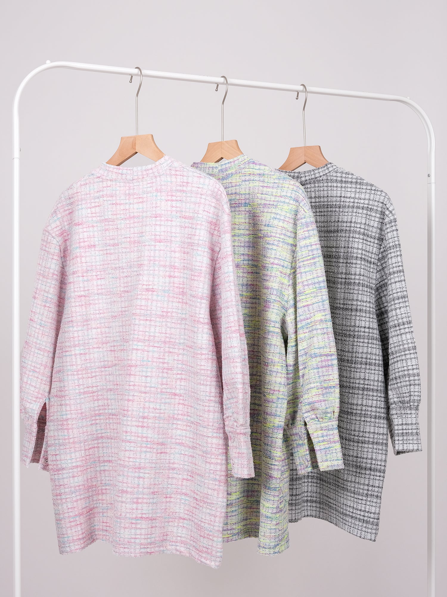 DOUBLE POCKET TWEED CARDIGAN