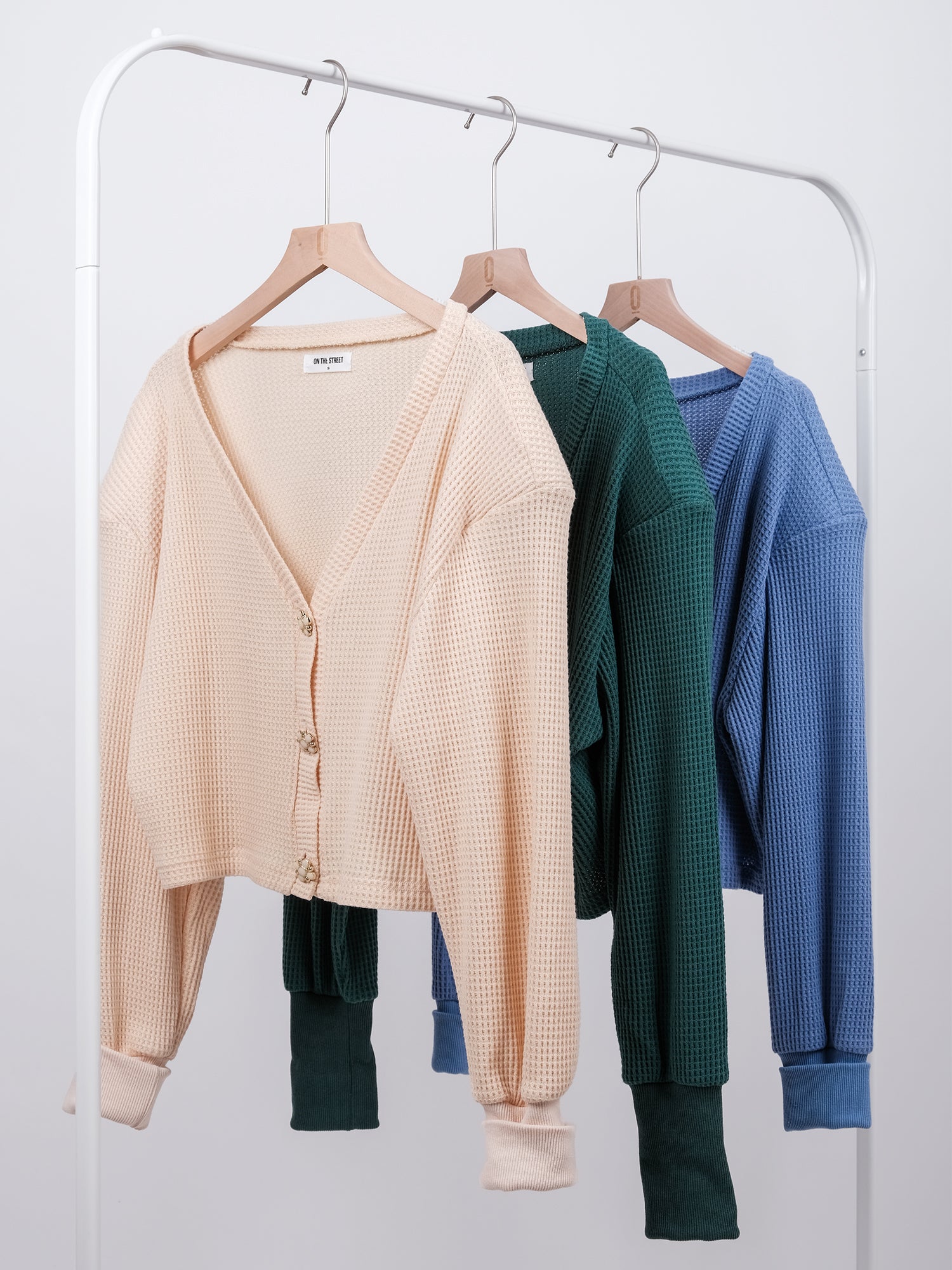 WAFFLE CARDIGAN
