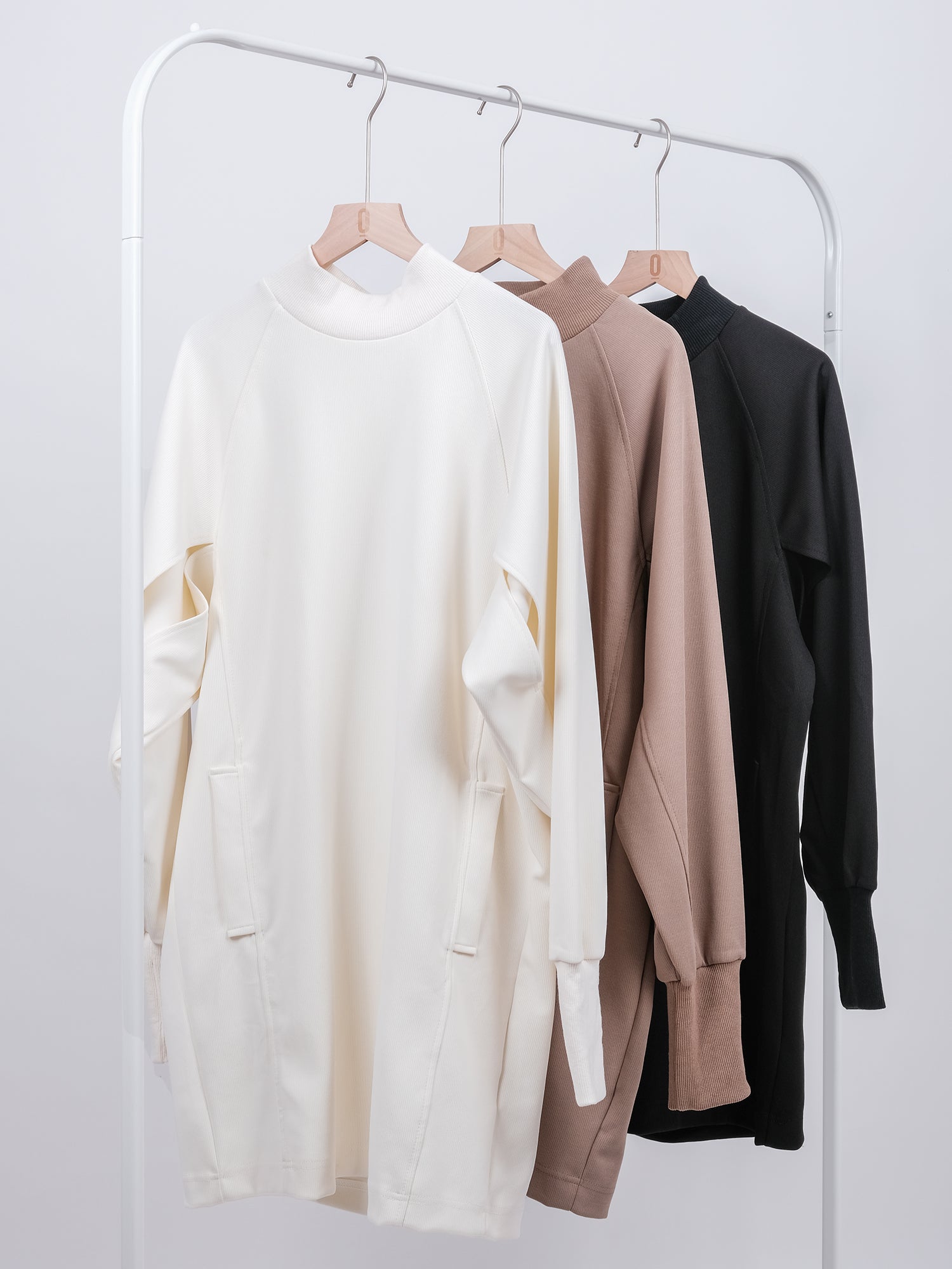 CREW NECK SLEEVE CUT OUT DRESS