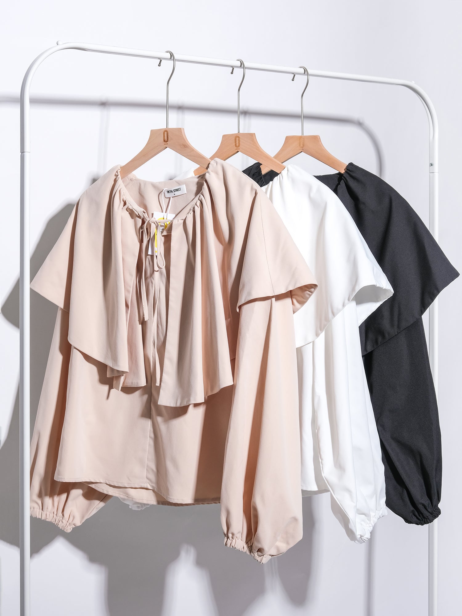 Voluminous Blouse With Big Ruffle Collar