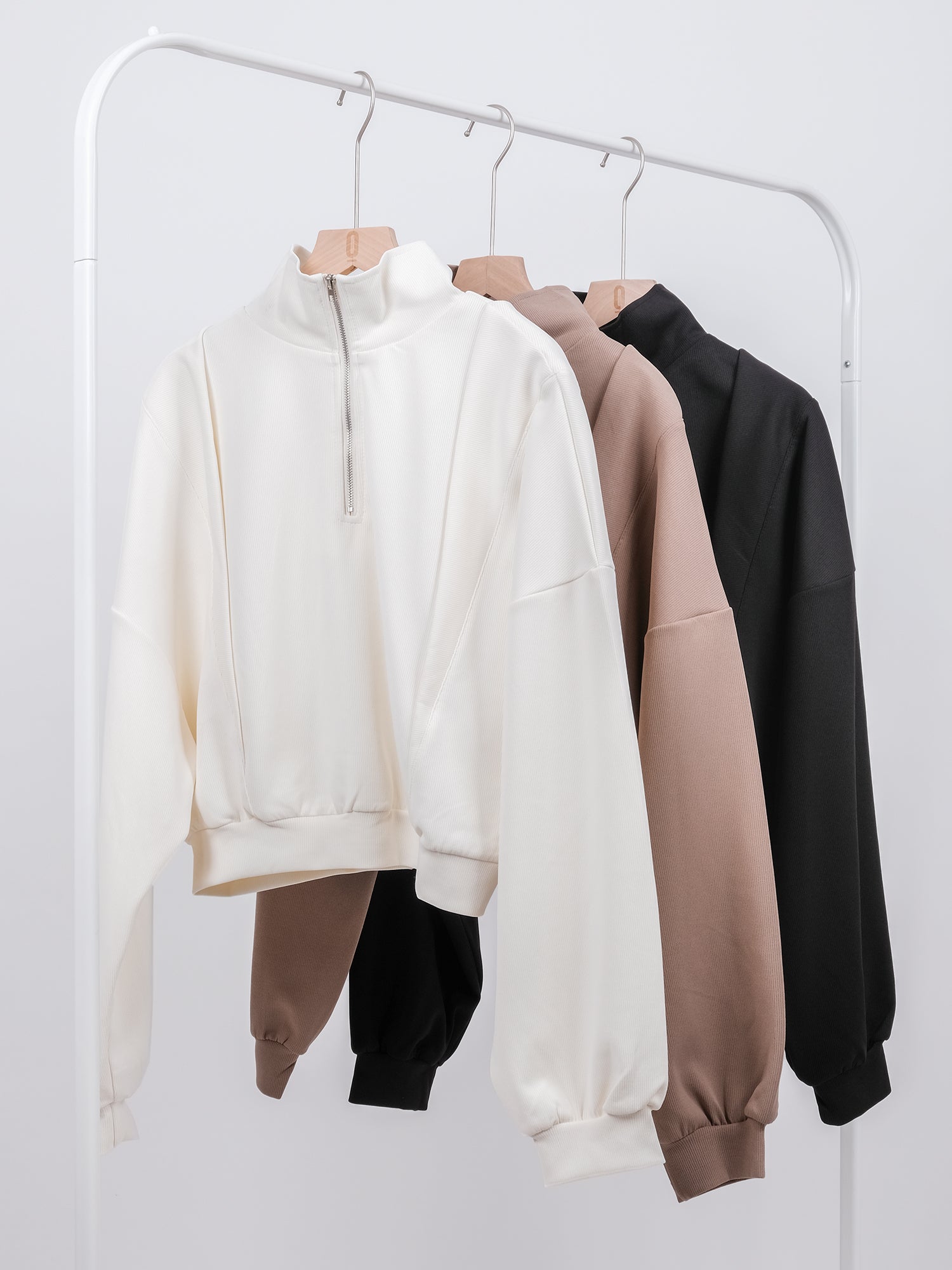 CO-ORD FRONT ZIPPER TOP