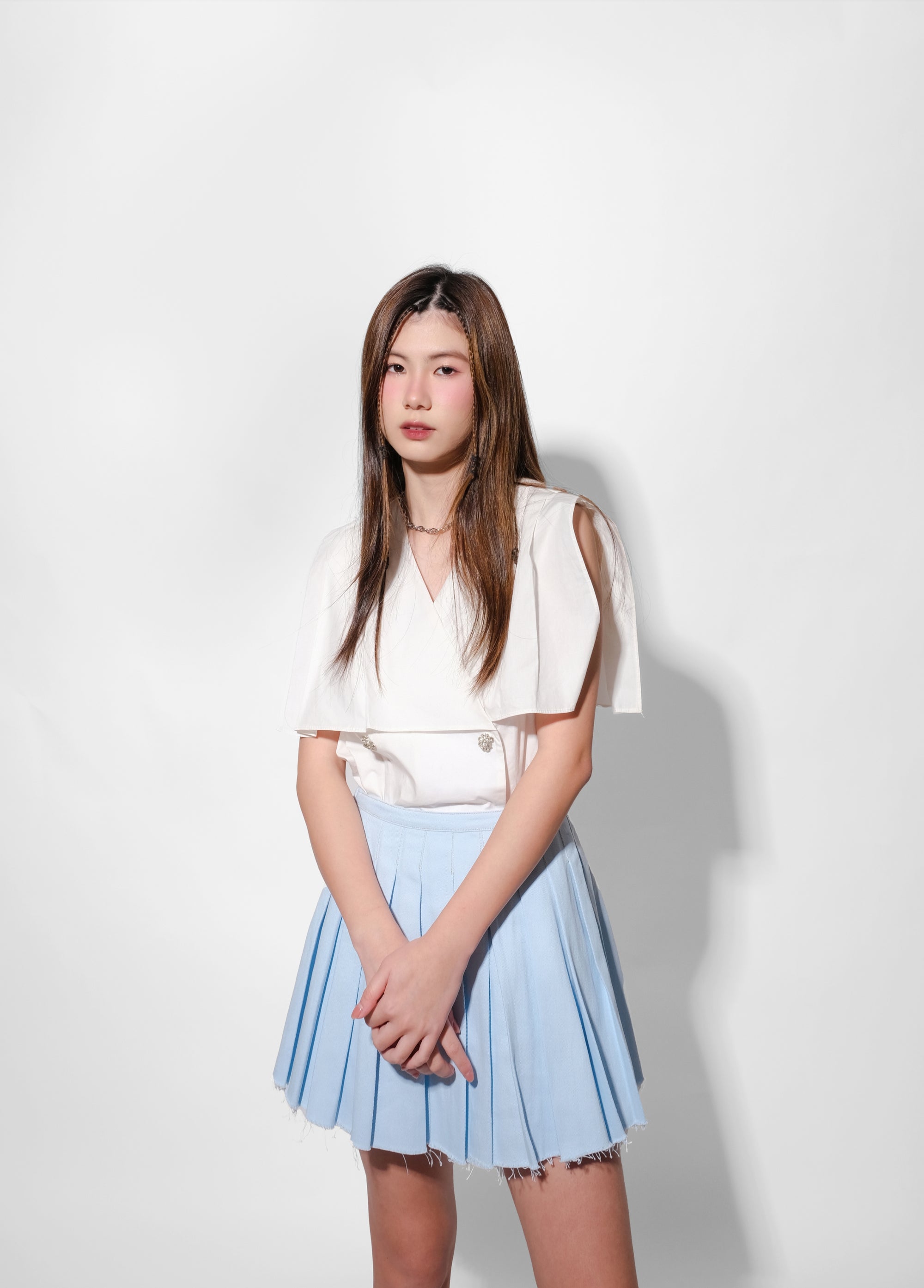 Overlap Ruffle Top