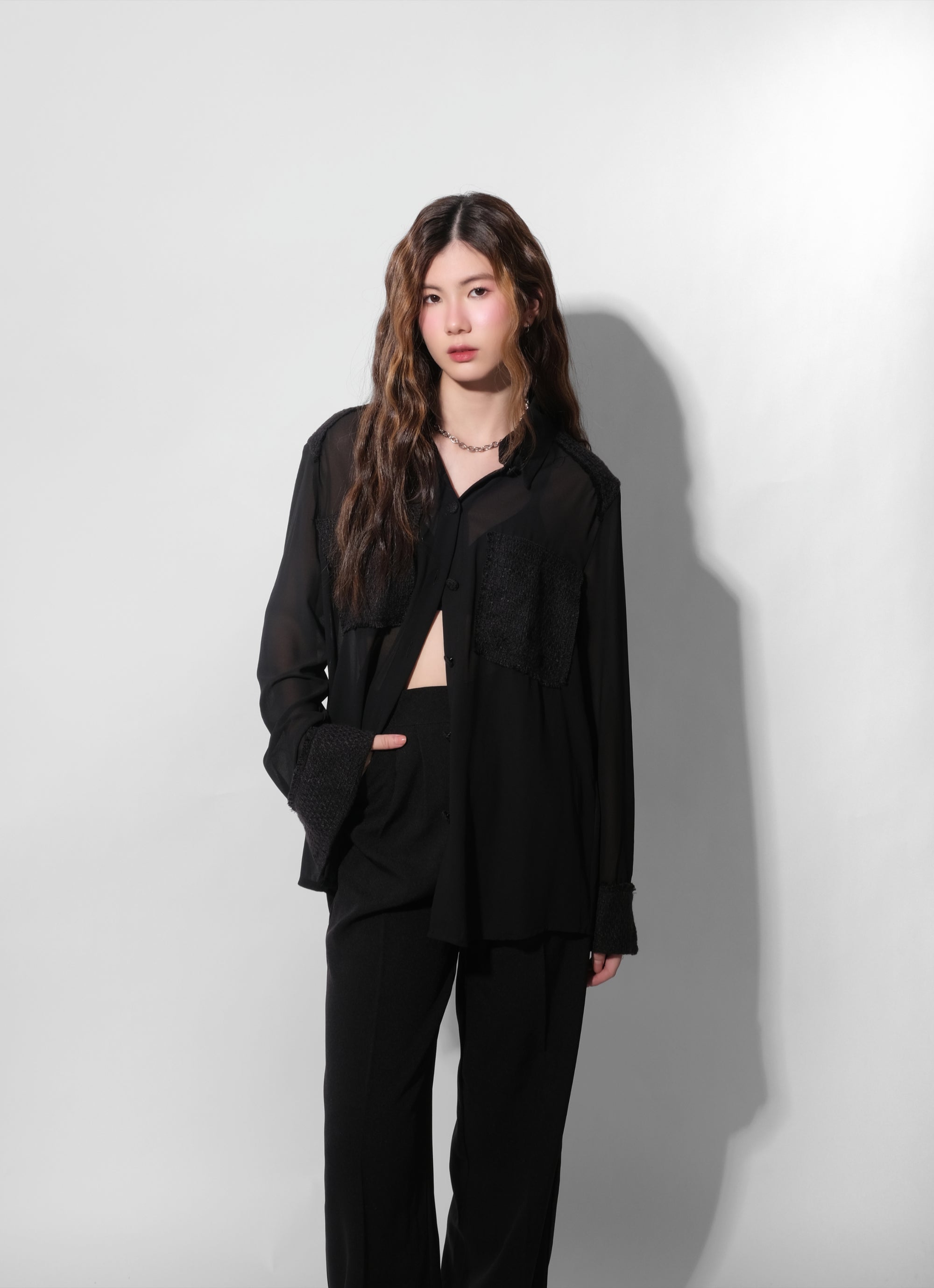 Loose Fit Sheer Shirt