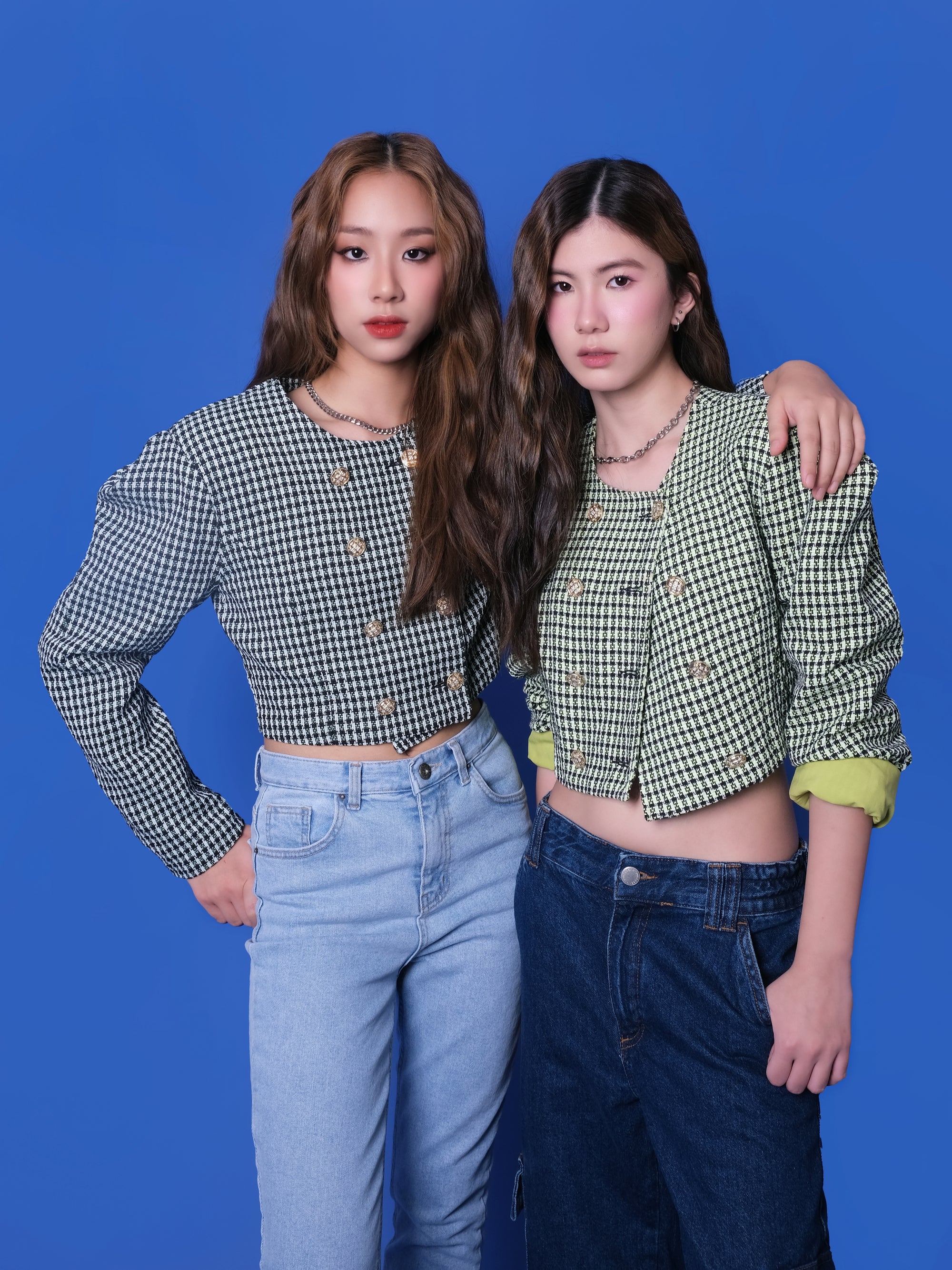 Military Button Crop Jacket