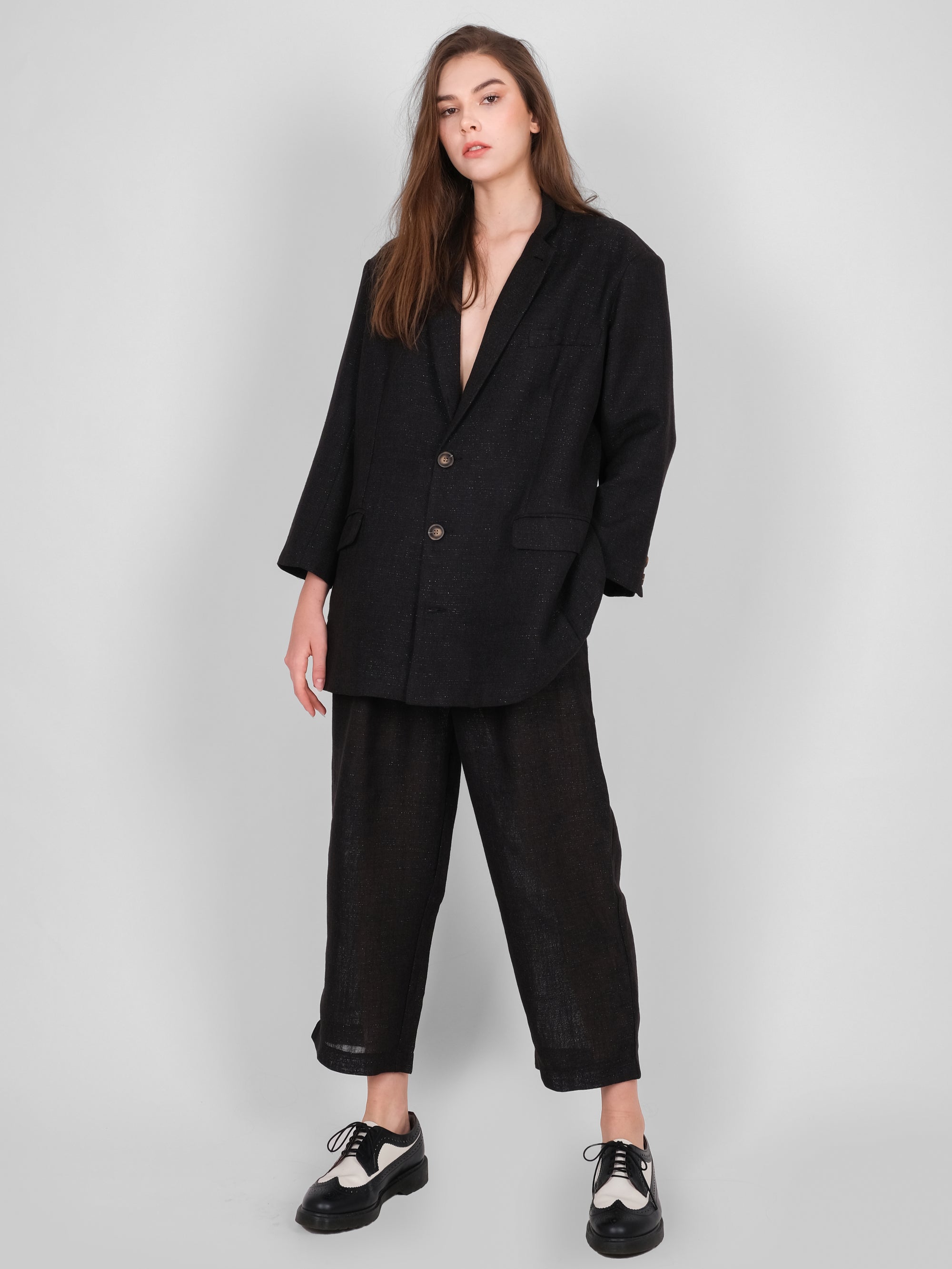 OVERSIZED DAD LINEN BLAZER