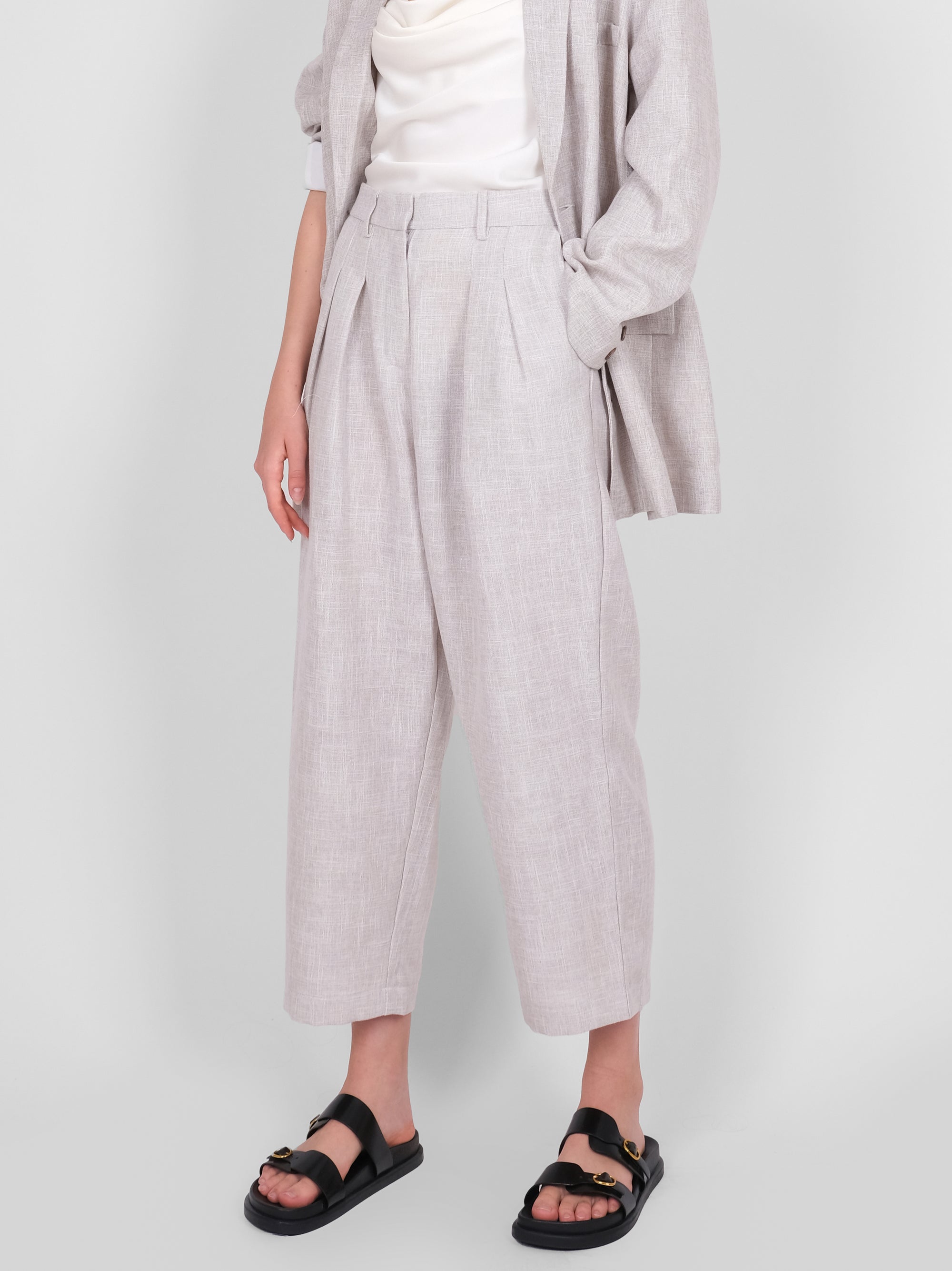 DAD LINEN TROUSERS