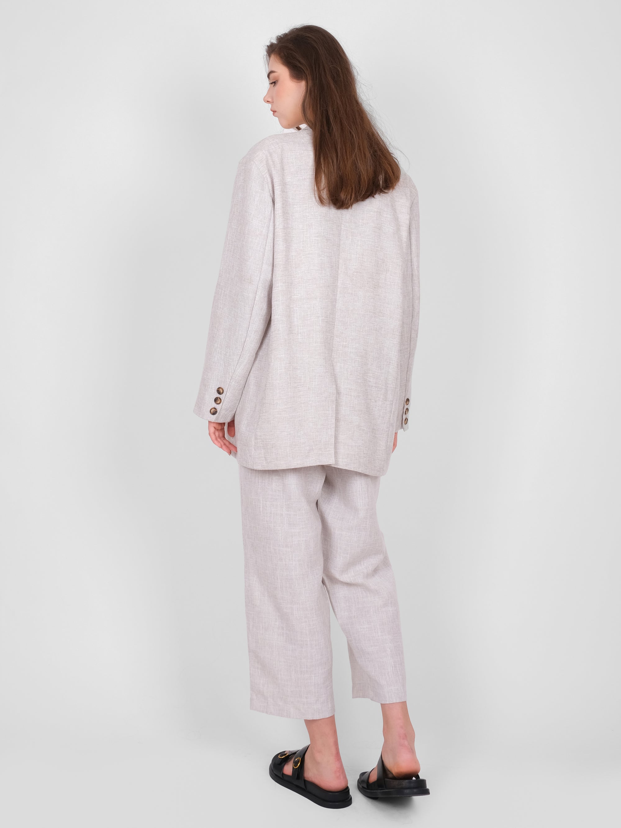 OVERSIZED DAD LINEN BLAZER