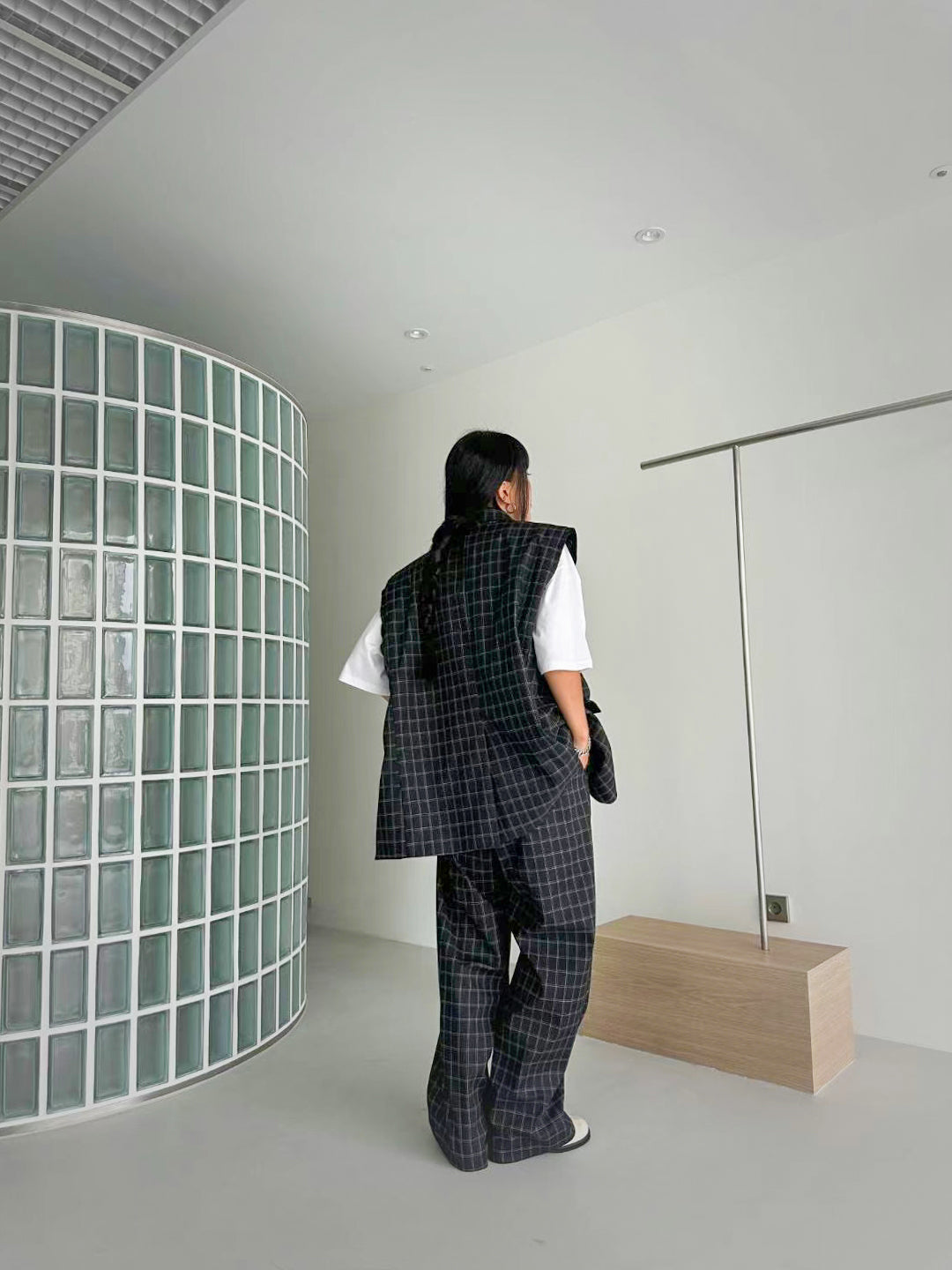 CHECKED TROUSERS