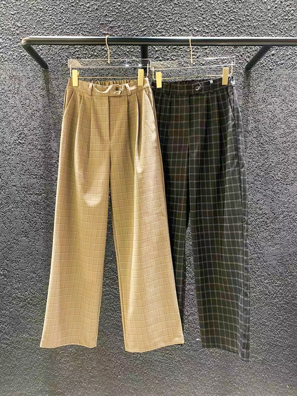 CHECKED TROUSERS