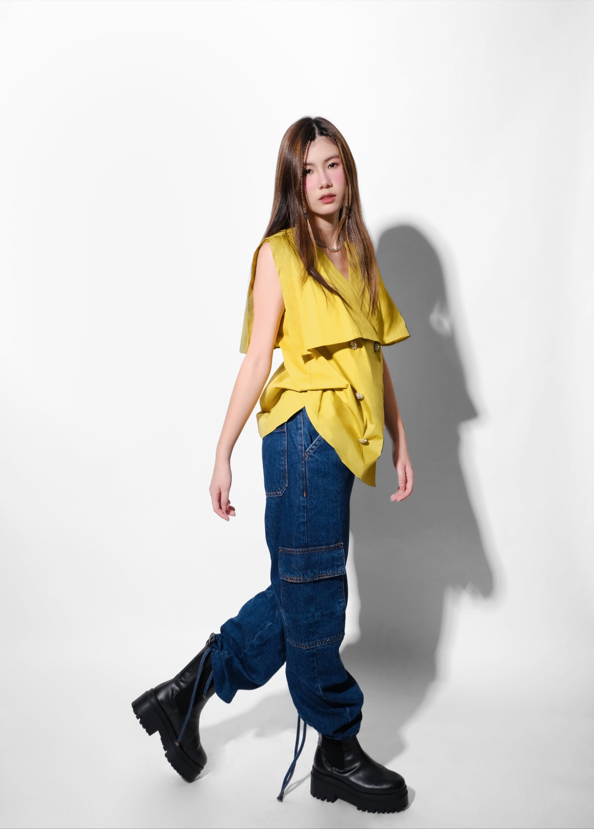 Overlap Ruffle Top