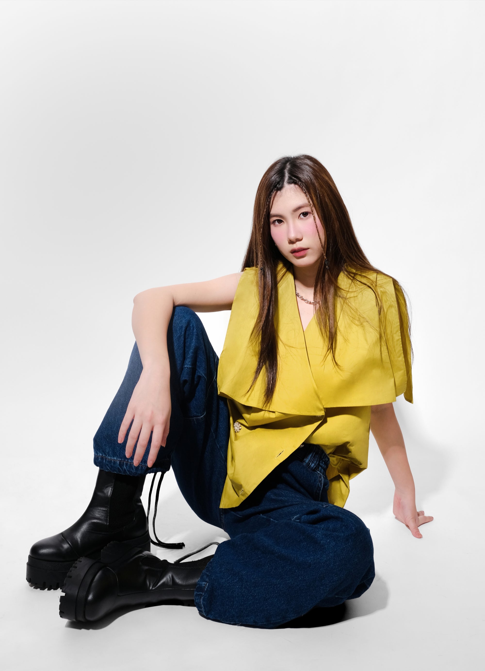 Overlap Ruffle Top